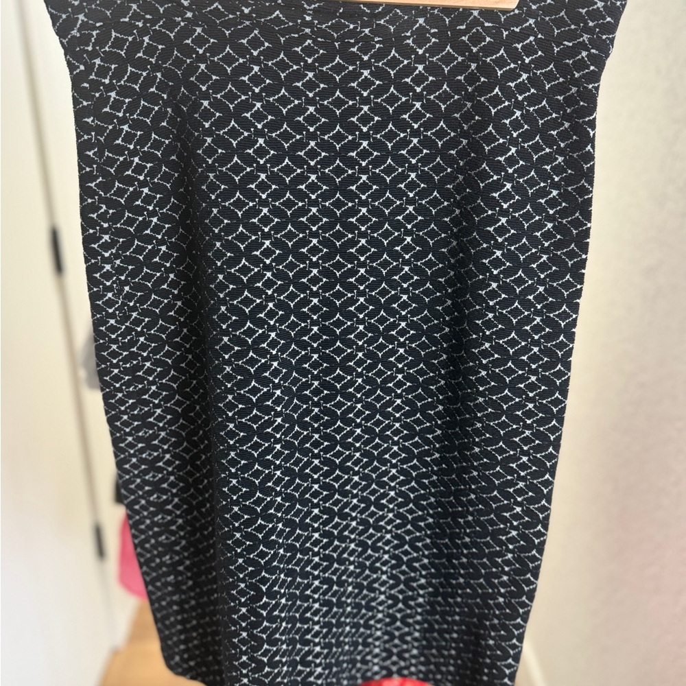 Maeve Black and White Textured Dress